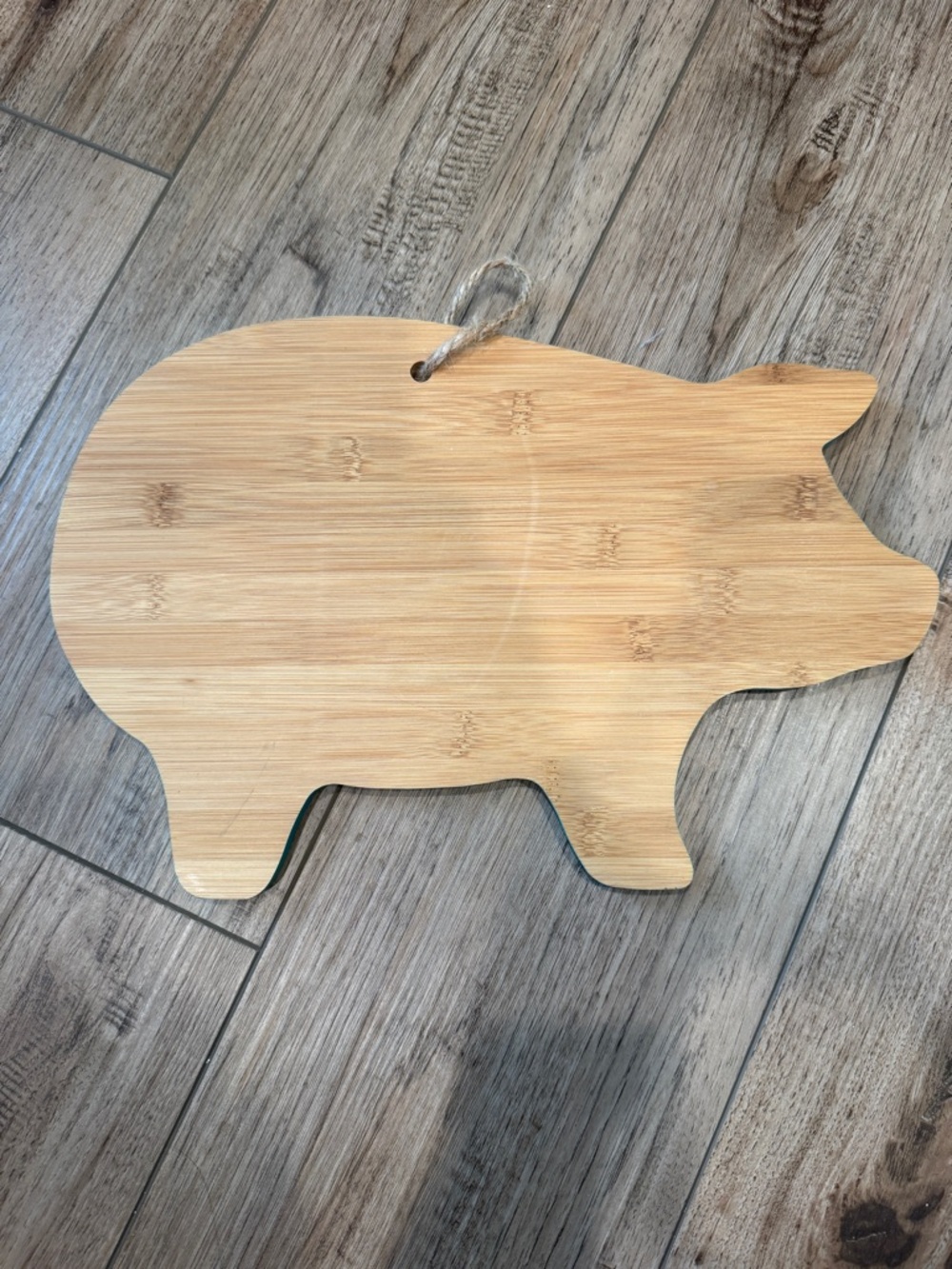 Pig-Shaped Bamboo Cutting/Serving/Charcuterie Board